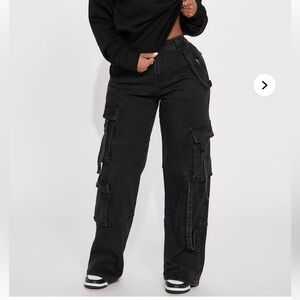 Fashion Nova Desi Mineral Wash Cargo Pant